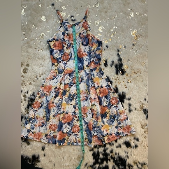 𝅺SOPRANO Women’s Multicolor Floral Spaghetti Strap Dress Size Small - Picture 3 of 8
